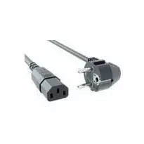 Power cable Bachmann 356.908, C13 coupler to mains plug, 1.5 m, grey