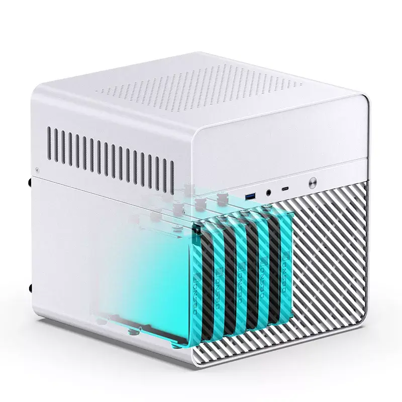 PC Case Jonsbo N2 Cube White Photo 2