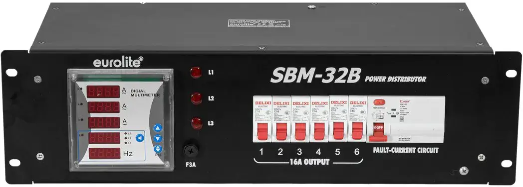 Enerģijas sadalītājs EUROLITE SBM-32B 30248401 32A