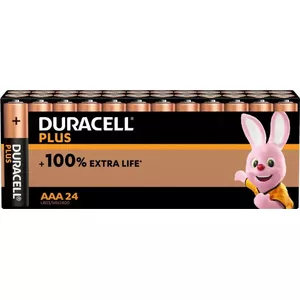 Батарейки Duracell AAA Plus — упаковка 24 шт., щелочные элементы AAA
