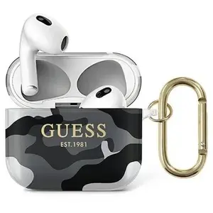 Protective case for AirPods by GUESS — Camo Collection Black White