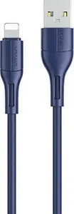 Cable USAMS U78 USB-C to Lightning LED 1.2m 20W PD Fast Charge white