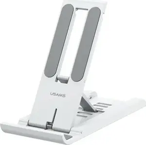 Desk Holder usams ZJ070 for Phone and Tablet, White, Adjustable Stand