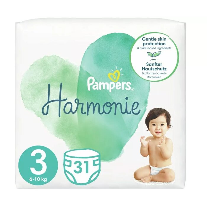 Pampers Harmonie - Diapers, size 3 (6-10 kg), 31 pcs