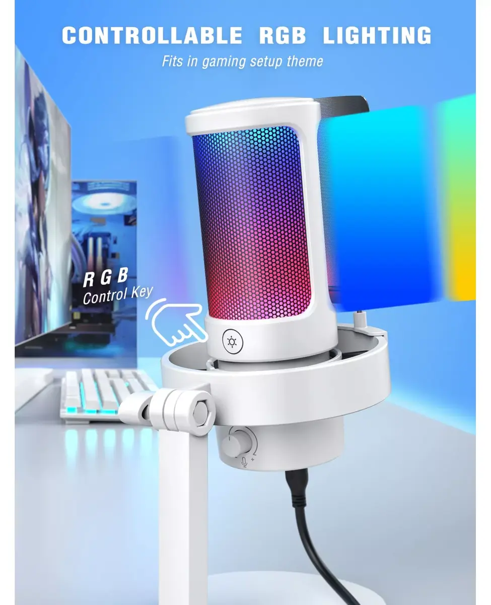 Микрофон Fifine AmpliGame A8 RGB Photo 6
