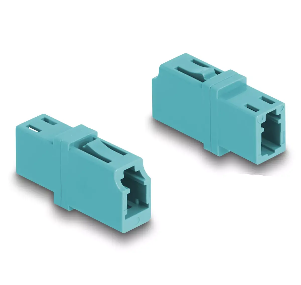 DeLOCK Optical Fiber Coupler LC Simplex OM3 aqua Photo 2