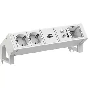 Barošanas sloksne Bachmann DESK2 ar 2 CEE 7/3 kontaktligzdām, modelis 902.3213