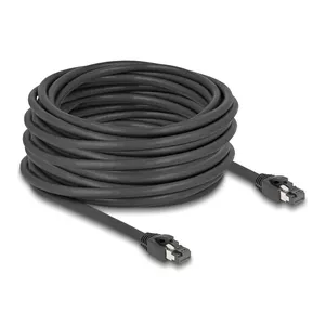 Сетевой кабель DeLOCK RJ45 Cat.8.1 15м Черный
