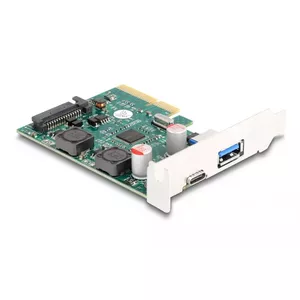 DeLOCK PCI Express x4 Карта 1 x USB Type-C 1 x USB Type-A 10 Гбит/с