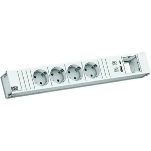 Сетевой удлинитель Bachmann CONI 4x CEE7/3 модель 912.702 — 4 розетки, компактный дизайн