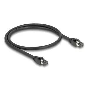 DeLOCK RJ45 Сетевой Кабель Cat.8.1 S/FTP 50 см до 40 Гбит/с черный