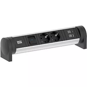 Power desk outlet module Bachmann Cycle 708.001 with 2x CEE7/3 sockets and 1x switch