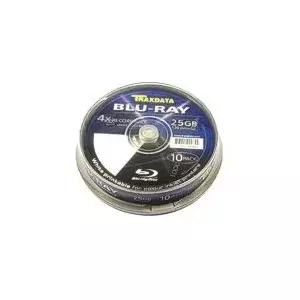 Blu-Ray BD-R Disc Traxdata 25 GB 4x 120 mm 10-pack (Cakebox)