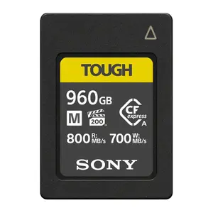 CFexpress Type A memory card Sony CEA-M960T — 960 GB, Read 800 MB/s, Write 700 MB/s, dust/impact/moisture resistant