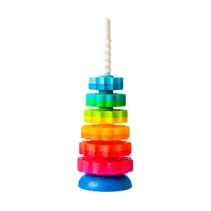 Развивающая вращающаяся игрушка Fat Brain Toys SpinAgain — от 1 года, ABS, многоцветная, для 1 игрока