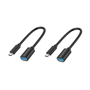 Conceptronic ABBY11B USB kabelis 0,2 m USB 3.2 Gen 1 (3.1 Gen 1) USB C USB A Melns