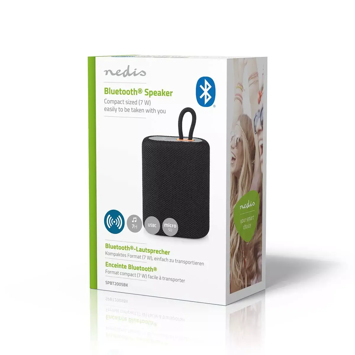 Nedis SPBT2005BK mono portable speaker Photo 8