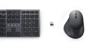 Dell Secure Link USB Receiver WR3 connected for enhanced wireless security and convenience