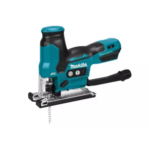 Bezvada zāģis Makita DJV185Z — 18 V, 400 W, gājiens 26 mm, 5 ātrumi, 3 soļu orbīta, regulējams slīpums, griešanas dziļums: koks 135 mm/alumīnijs 20 mm/tērauds 10 mm