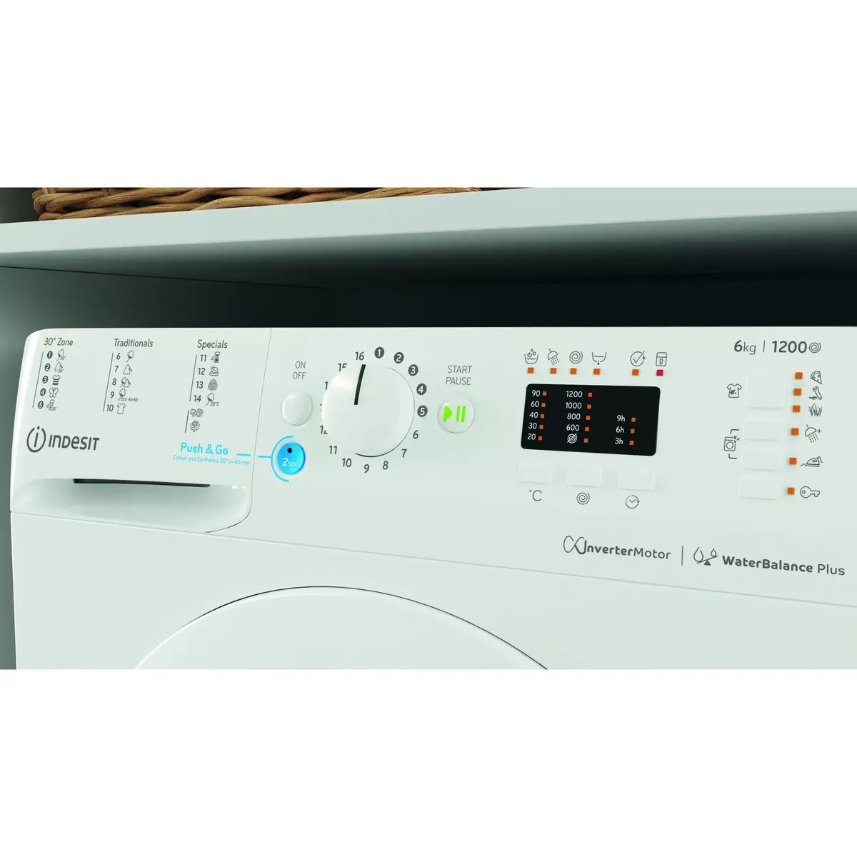 Indesit BWSA 61294 W EU N стиральная машина Photo 3