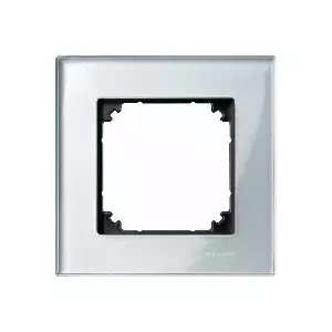 Schneider Electric Одинарная рамка Merten M-Elegance стекло алмазное серебро (MTN4010-3260)
