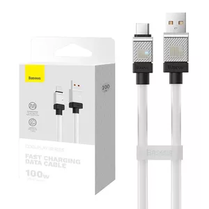 USB to USB-C cable Baseus CoolPlay 100W 1m — white