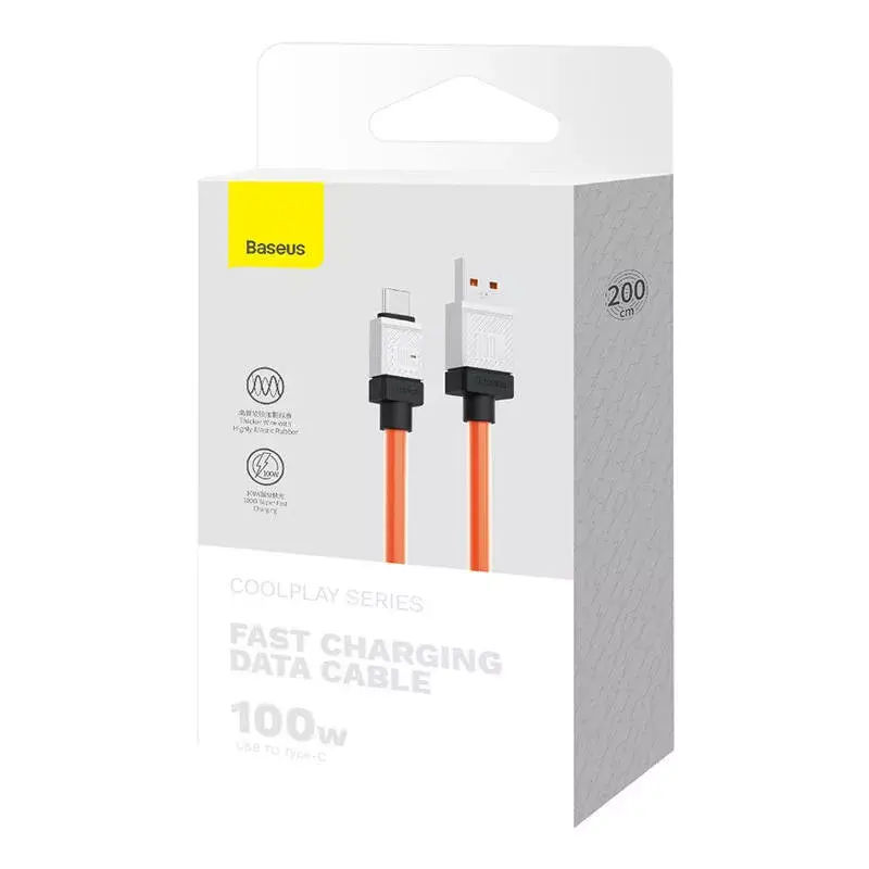 USB to USB‑C cable Baseus CoolPlay 100W 2m Photo 9