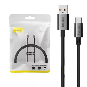 USB to USB-C cable Baseus Superior 100W 1m (black) — high-power charging and data transfer