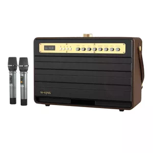 Беспроводная Bluetooth-колонка W-KING K6L 120W коричневая — портативная, с аккумулятором