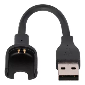Iekštelpu USB lādētājs viedpulkstenim Akyga AK-SW-12 — 5 V ieeja, 0,1 m kabelis, melns
