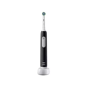 Oral-B elektriskā zobu birste Pro Series 1 Cross Action Rechargeable, Pieaugušajiem, Komplektā iekļauto zobu birstes galviņu skaits 1, Melna, Zobu tīrīšanas režīmu skaits 3