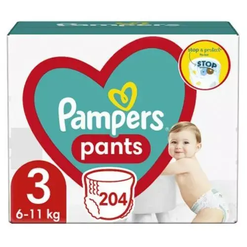 Подгузники Pampers Pants 3 (6–11 кг), 204 шт Photo 3