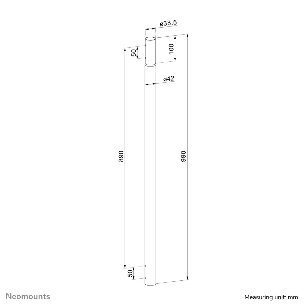 Удлинительная штанга для потолочного крепления проектора Neomounts CL25-540BL1 Photo 11