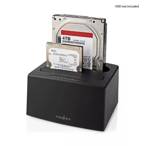 Док-станция для накопителей Nedis HDDUDB3210BK USB 3.2 Gen 1 Черная