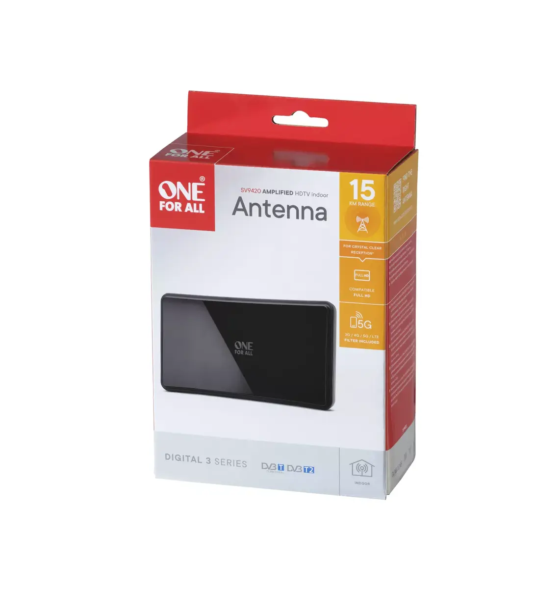 Iekštelpu antena One For All Design Line DVB-T2 Curved Antenne 5G Black Photo 3