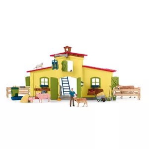 schleich FARM WORLD Большая ферма с животными и аксессуарами Многоцветная