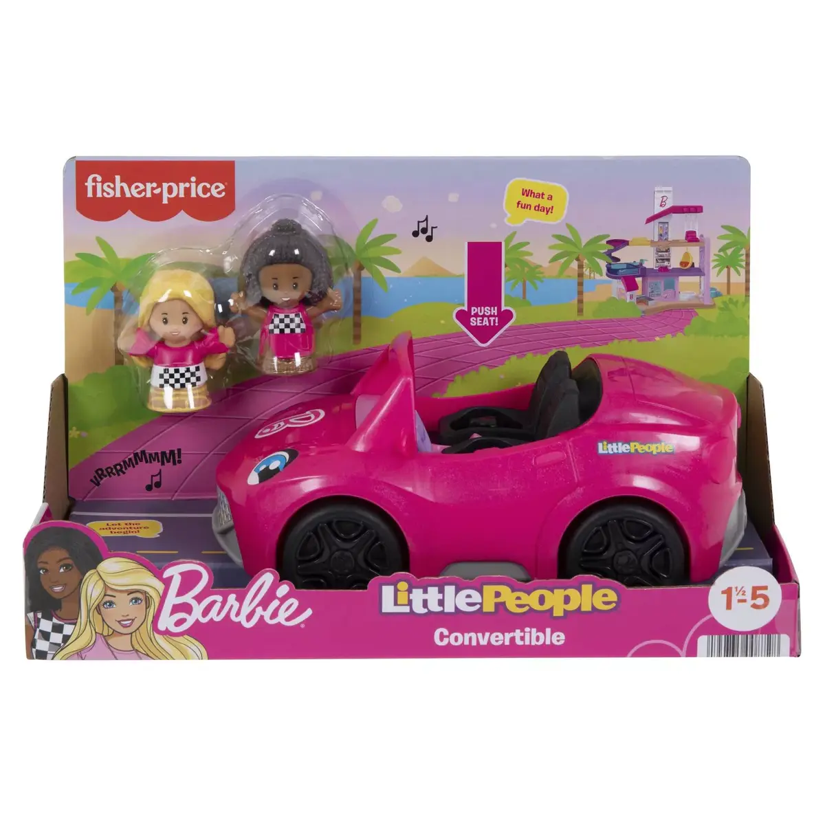 MATTEL Fisher-Price Little People Barbie Convertible auto Photo 6