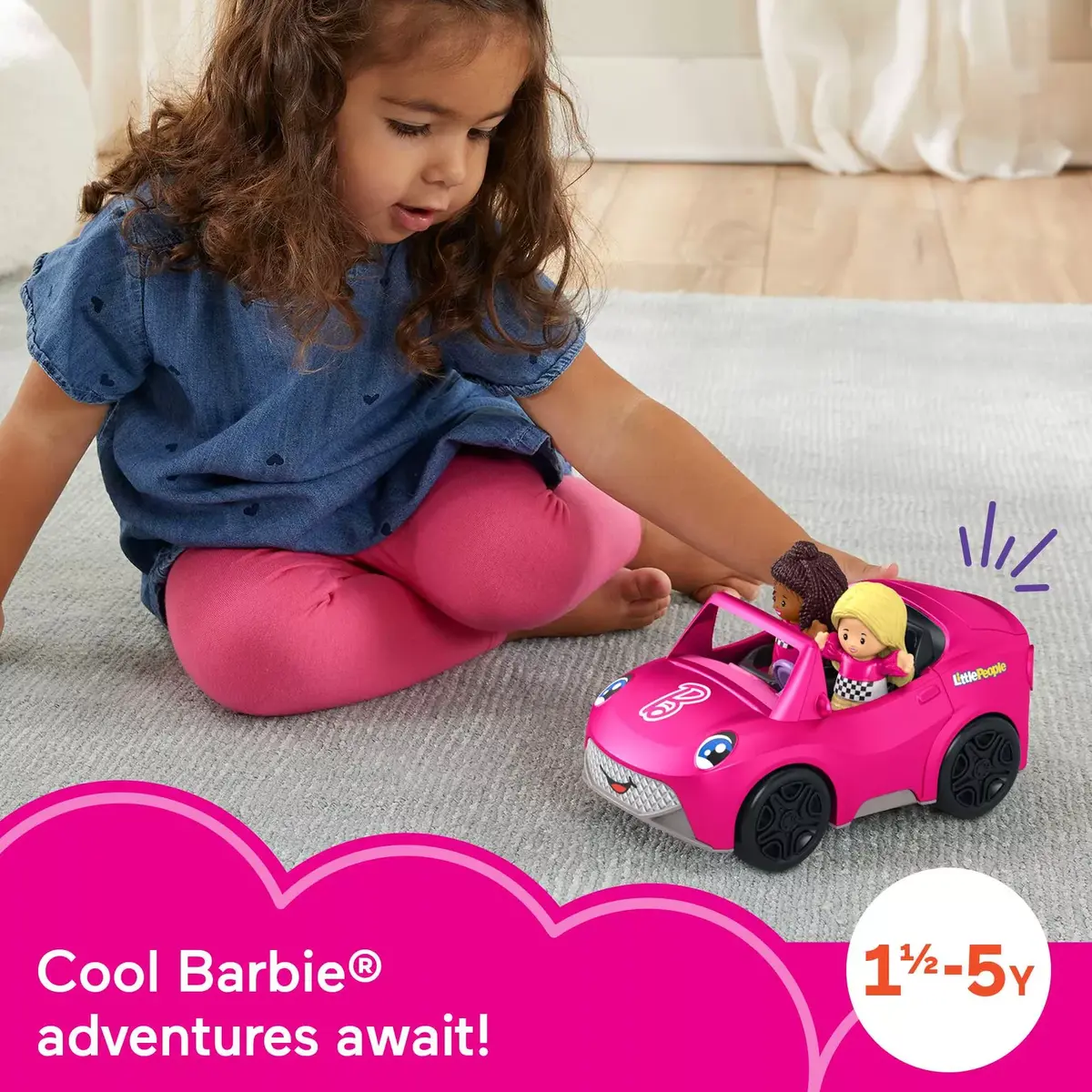 MATTEL Fisher-Price Little People Barbie Convertible auto Photo 7