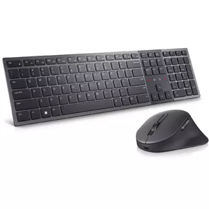 DELL KM900 клавиатура Мышь входит в комплектацию РЧ беспроводной + Bluetooth QWERTY Северные страны Графит