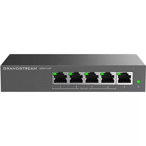 Grandstream Networks GWN7700P tīkla pārslēgs Nepārvaldīts Gigabit Ethernet (10/100/1000) Power over Ethernet (PoE) Melns