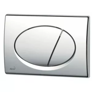 Skalošanas poga Alca plast M71 WC, hroma spīdums, modelis M71