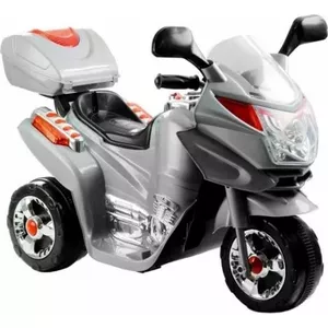 Детский Электромотоцикл LEAN Sport HC8051 — на аккумуляторе, серебристый