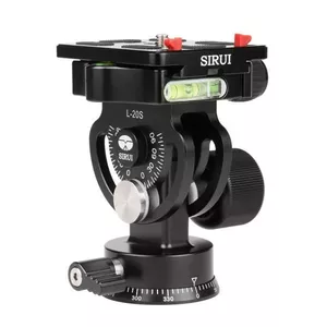 Tripod Ball Head Sirui L-20S Black Aluminium, 103 mm height, 440 g, 3/8" panoramic