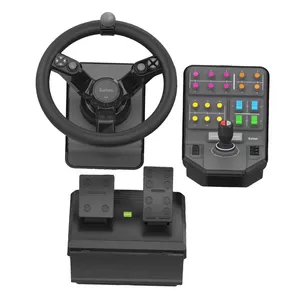 Logitech G Heavy Equipment Bundle Melns USB 2.0 Stūre + pedāļi Analogā / digitālā PC (dators)