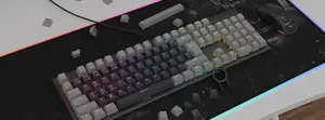 GENESIS LEAD 300 Double Shot Keyboard Keycaps Universal ABS Grey 106 pieces