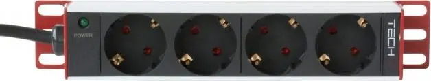 Сетевой фильтр Techly Universal Power Strip Rack 10" Photo 5