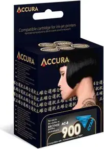 Ink Cartridge Accura LC900C compatible — cyan — for Brother printers