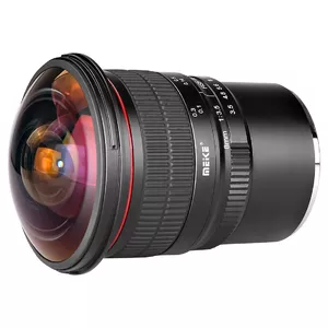 Meike 8mm F3.5 MILC Plats "zivs acs" objektīvs Melns