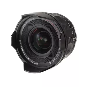 Суперширокоугольный объектив Voigtlander VM 15 мм F4.5 — 11 эл./9 гр., макро 0.5 м, байонет, чёрный