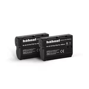 Divu akumulatoru komplekts Li-Ion Hahnel HL-EL15/15a/15b priekš kameras, 1650 mAh (2 gab.)